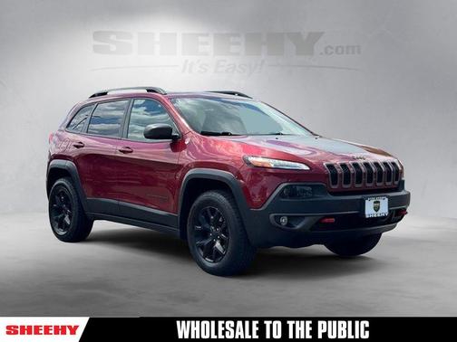 Deep Cherry Red Crystal 2016 Jeep Cherokee Trailhawk