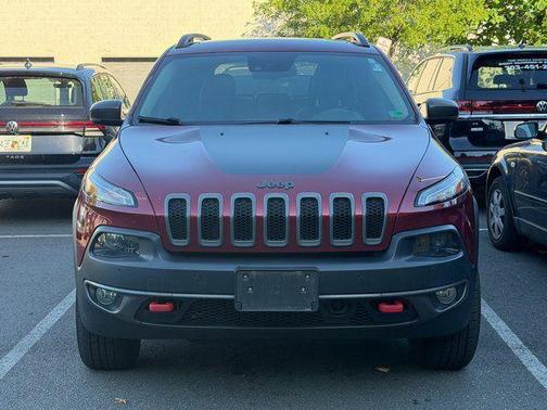 Deep Cherry Red Crystal 2016 Jeep Cherokee Trailhawk