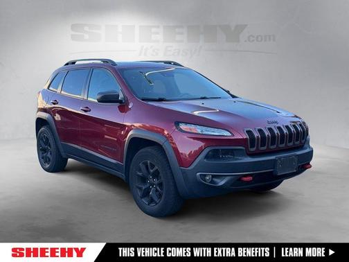 Deep Cherry Red Crystal 2016 Jeep Cherokee Trailhawk