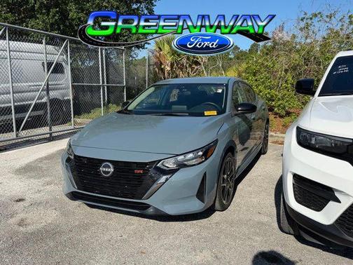 Atlantic Gray Metallic 2024 Nissan Sentra SR