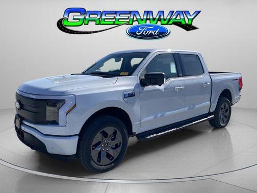 SPACE WHITE METALLIC 2025 Ford F-150 Lightning Flash