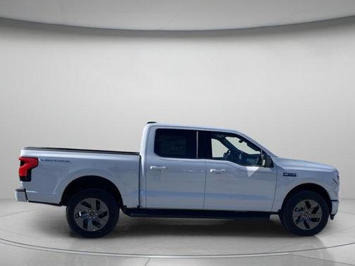 SPACE WHITE METALLIC 2025 Ford F-150 Lightning Flash
