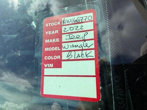Black Clearcoat 2022 Jeep Wrangler Sport S