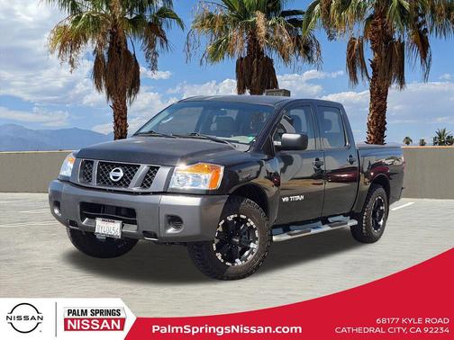 Galaxy Black Metallic 2008 Nissan Titan XE Crew Cab