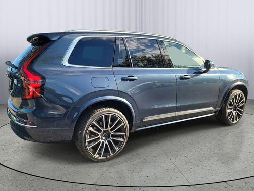 Denim Blue Metallic 2026 Volvo XC90 Plus, B6 AWD Gas (mild hybrid), Gasoline, Bright, 7 Seats