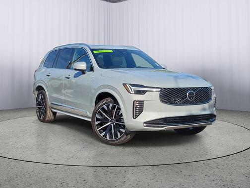 Vapour Grey Metallic 2026 Volvo XC90 Plus, B6 AWD Gas (mild hybrid), Gasoline, Bright, 7 Seats