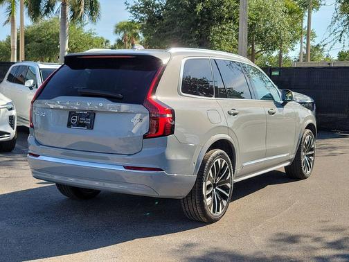 Vapour Grey Metallic 2026 Volvo XC90 Plus, B6 AWD Gas (mild hybrid), Gasoline, Bright, 7 Seats