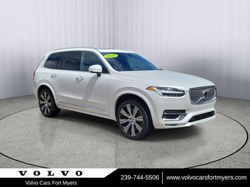 Crystal White Metallic 2021 Volvo XC90 T6 Inscription