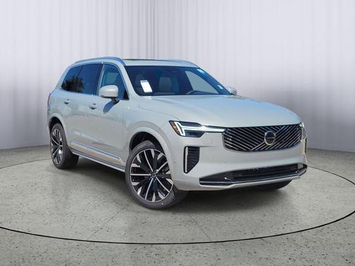 Vapour Grey Metallic 2026 Volvo XC90 Plus, B6 AWD Gas (mild hybrid), Gasoline, Bright, 7 Seats