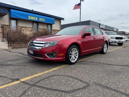 Red 2011 Ford Fusion SEL