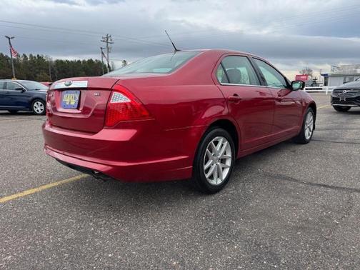 Red 2011 Ford Fusion SEL