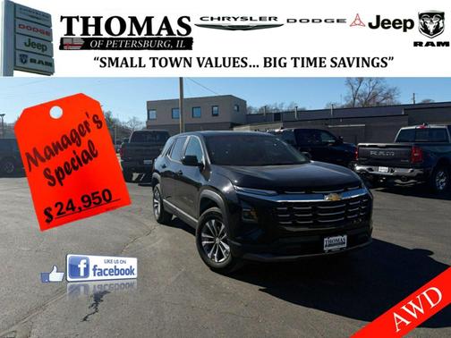 Black Metallic 2025 Chevrolet Equinox 1LT