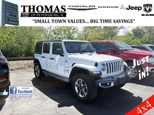 Bright White Clearcoat 2019 Jeep Wrangler Unlimited Sahara