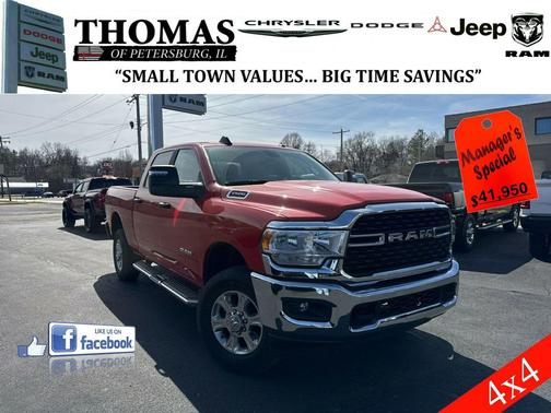 Flame Red Clearcoat 2024 RAM 2500 Big Horn Crew Cab 4x4 6'4' Box