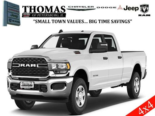 Bright White Clearcoat 2024 RAM 2500 Big Horn Crew Cab 4x4 6'4' Box