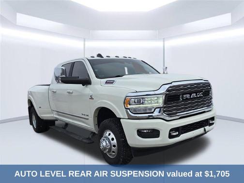 Pearl White 2022 RAM 3500 Limited Mega Cab 4x4 6'4' Box