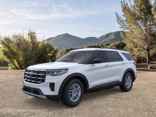 SPACE WHITE METALLIC 2026 Ford Explorer Active