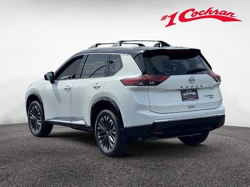 White / Black 2026 Nissan Rogue Platinum