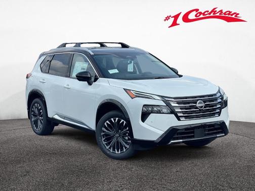 White / Black 2026 Nissan Rogue Platinum