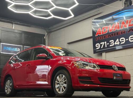 Tornado Red 2015 Volkswagen Golf SportWagen TSI S 4-Door Wagon