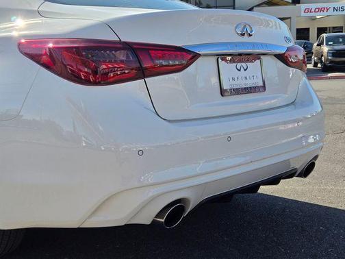 Pure White 2023 INFINITI Q50 3.0t LUXE