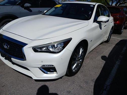 Pure White 2020 INFINITI Q50 3.0t LUXE