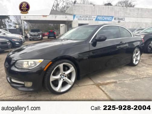BLACK 2011 BMW 335 CONVERTIBLE