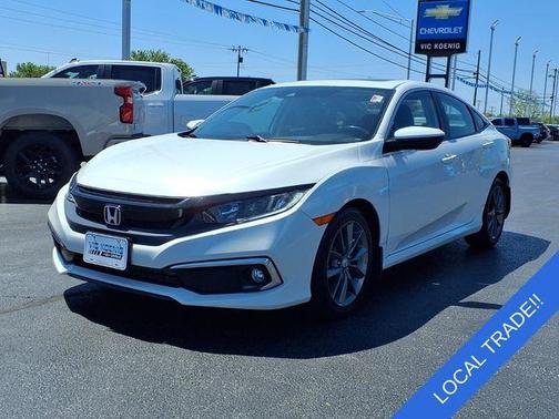 White 2019 Honda Civic EX