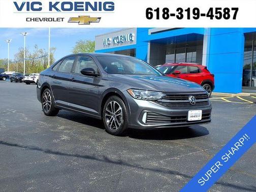 Platinum Gray Metallic 2023 Volkswagen Jetta 1.5T Sport