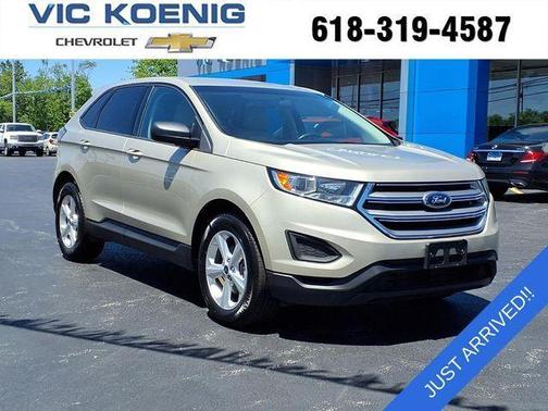 White Gold Metallic 2018 Ford Edge SE