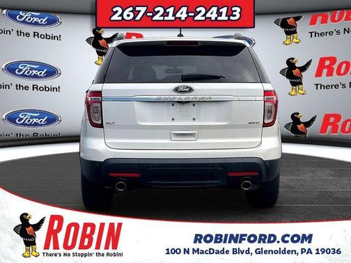 White Platinum Clearcoat Metallic 2014 Ford Explorer XLT
