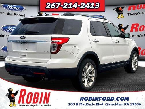White Platinum Clearcoat Metallic 2014 Ford Explorer XLT