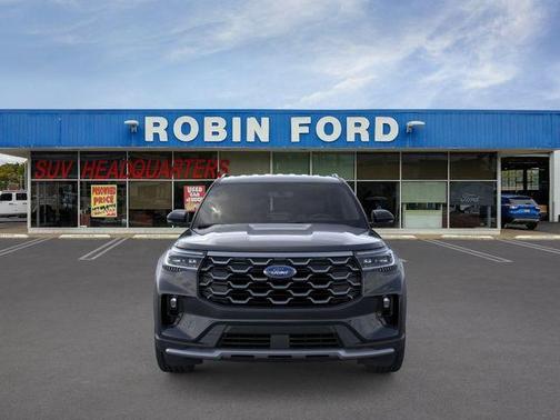 Agate Black Metallic 2026 Ford Explorer Platinum