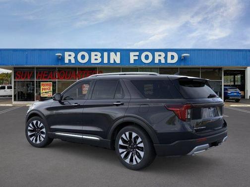Agate Black Metallic 2026 Ford Explorer Platinum