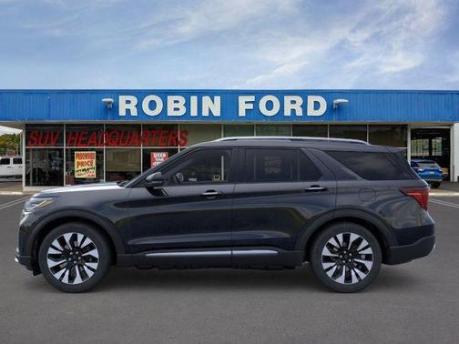 Agate Black Metallic 2026 Ford Explorer Platinum
