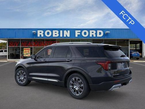 Agate Black Metallic 2026 Ford Explorer Platinum