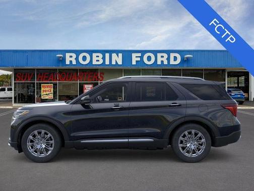 Agate Black Metallic 2026 Ford Explorer Platinum