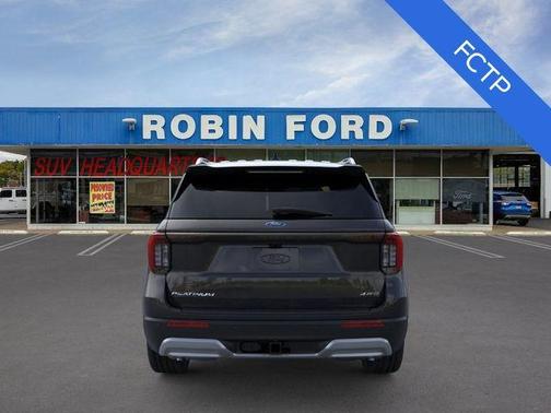 Agate Black Metallic 2026 Ford Explorer Platinum