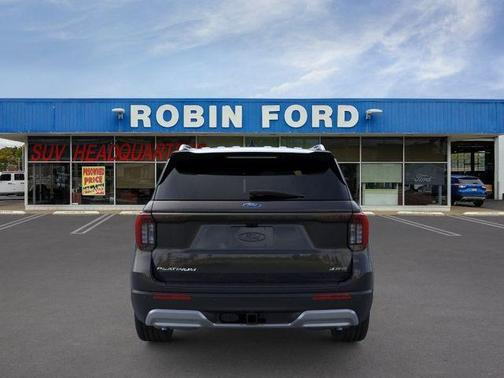 Agate Black Metallic 2026 Ford Explorer Platinum