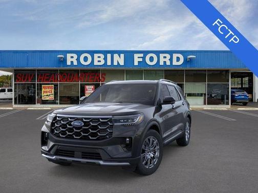 Agate Black Metallic 2026 Ford Explorer Platinum
