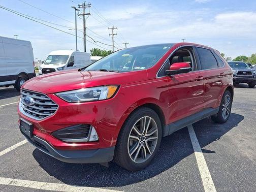 Red Metallic 2020 Ford Edge Titanium