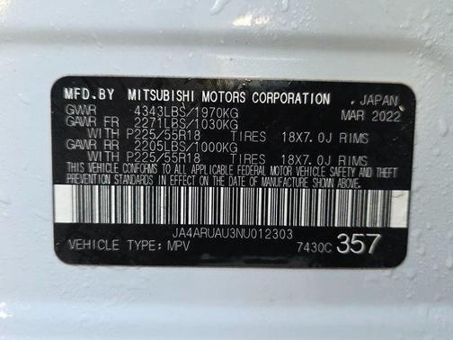 2022 Mitsubishi Outlander Sport 2.0 ES