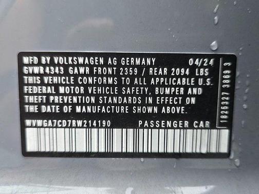 2024 Volkswagen Golf GTI 2.0T S DSG