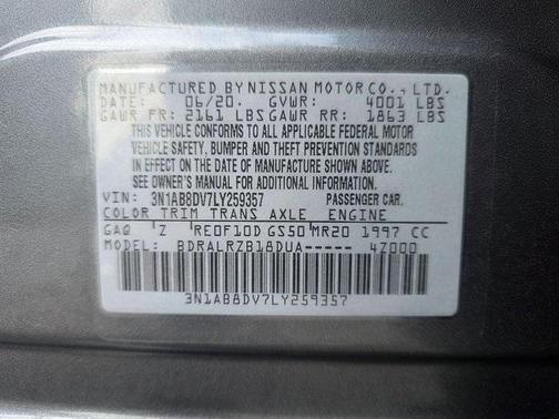2020 Nissan Sentra SR