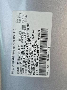 2018 Honda Odyssey EX-L