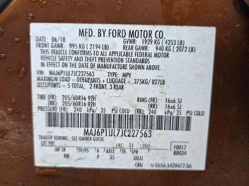 2018 Ford EcoSport SE