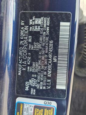 Dark Ocean Blue 2024 Kia Seltos EX