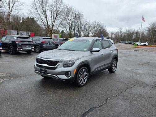 Steel Gray 2022 Kia Seltos SX Turbo