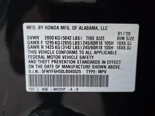 2020 Honda Pilot AWD EX-L