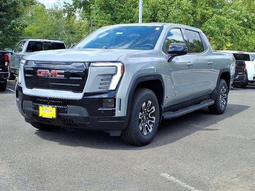 Thunderstorm Gray 2026 GMC Sierra EV Extended Range Elevation